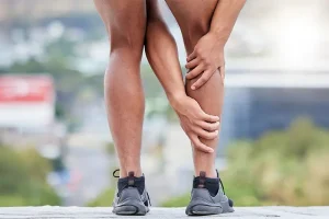 Representative image of leg pain from the knee down.