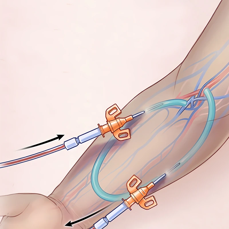 Representative picture of the process for Arteriovenous Fistula