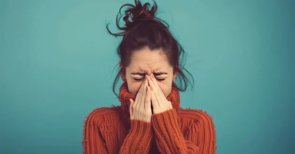 Representative picture for a stuffy nose.