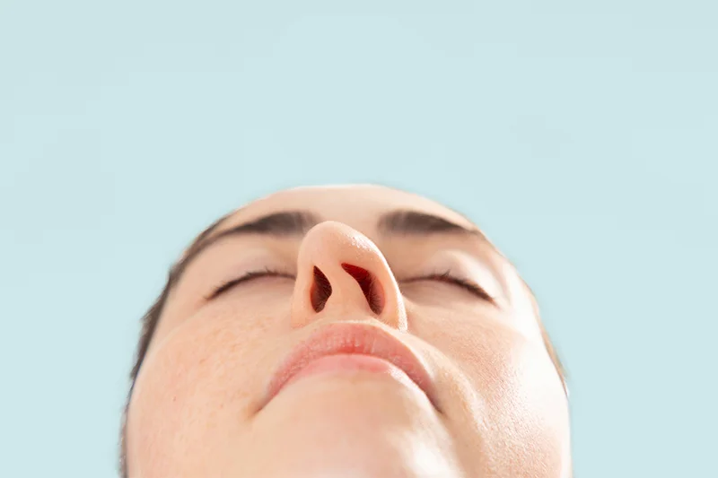 Representative image for septoplasty, the image shows a deviated nasal septum requiring septoplasty surgery.