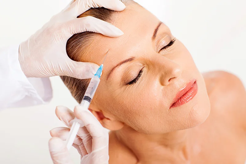 Representative photo for the medical procedure Botulinum toxin with Botox - doctor performing a facelift injection